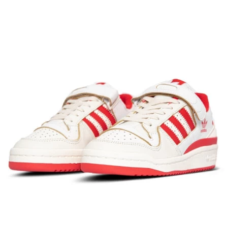 Adidas Forum 84 Low Off White Vivid Red Footwear White 4 Adidas Forum 84 Low Off White Vivid Red Footwear White â Image 2