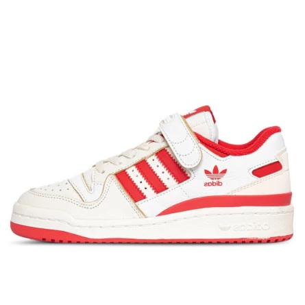 Adidas Forum 84 Low Off White Vivid Red Footwear White 3 Adidas Forum 84 Low Off White Vivid Red Footwear White