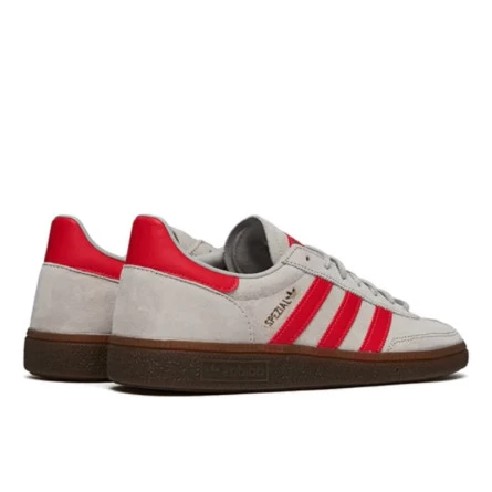Adidas Handball Spezial Grey Hi-Res Red 5 Adidas Handball Spezial Grey Hi-Res Red – Image 3