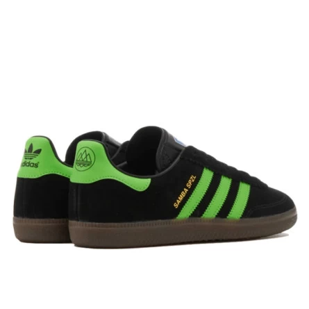 Adidas Samba Deco SPZL Core Black Lucid Lime 5 Adidas Samba Deco SPZL Core Black Lucid Lime – Image 3