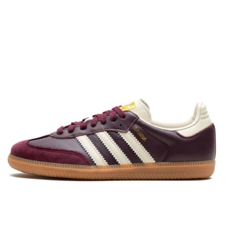 Adidas Samba OG Maroon Gold Metallic 3 Adidas Samba OG Maroon Gold Metallic