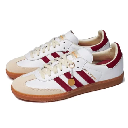 Adidas Samba OG Sporty & Rich White Core Burgundy 4 Adidas Samba OG Sporty & Rich White Core Burgundy – Image 2