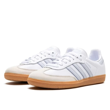 Adidas Samba OG White Halo Blue Gum 4 Adidas Samba OG White Halo Blue Gum – Image 2