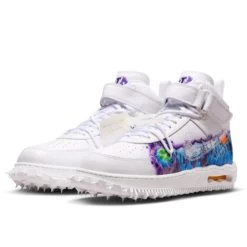 Nike Air Force 1 Mid Off-White Graffiti White -Urban Sneaker Soldes air force 1 mid off white graffiti white 2