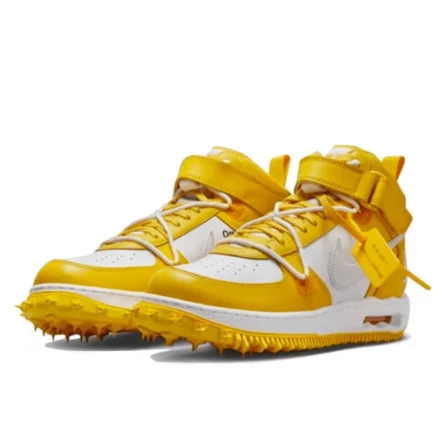 Nike Air Force 1 Mid SP Off-White Varsity Maize 4 Nike Air Force 1 Mid SP Off-White Varsity Maize – Image 2