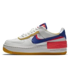 Nike Air Force 1 Shadow White Flash Crimson Astronomy Blue