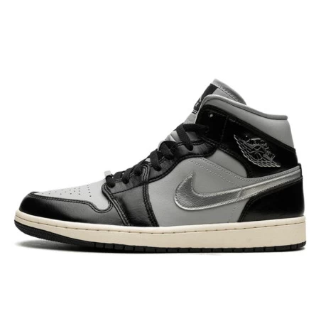 Air Jordan 1 Mid Black Chrome 3 Air Jordan 1 Mid Black Chrome