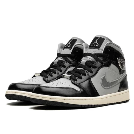 Air Jordan 1 Mid Black Chrome 4 Air Jordan 1 Mid Black Chrome – Image 2