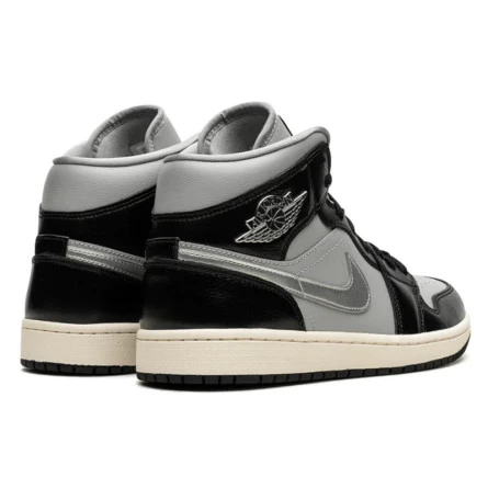 Air Jordan 1 Mid Black Chrome 5 Air Jordan 1 Mid Black Chrome – Image 3
