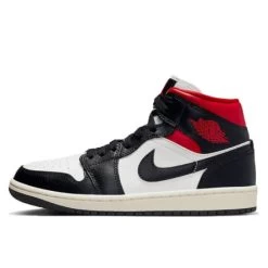 Air Jordan 1 Mid Black Gym Red