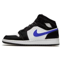 Air Jordan 1 Mid Black Racer Blue White