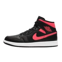 Air Jordan 1 Mid Black Siren Red