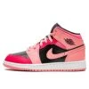 Air Jordan 1 Mid Coral Chalk Pink 2 Air Jordan 1 Mid Coral Chalk Pink -Urban Sneaker Soldes air jordan 1 mid coral chalk pink