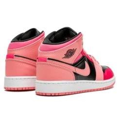 Air Jordan 1 Mid Coral Chalk Pink -Urban Sneaker Soldes air jordan 1 mid coral chalk pink 2