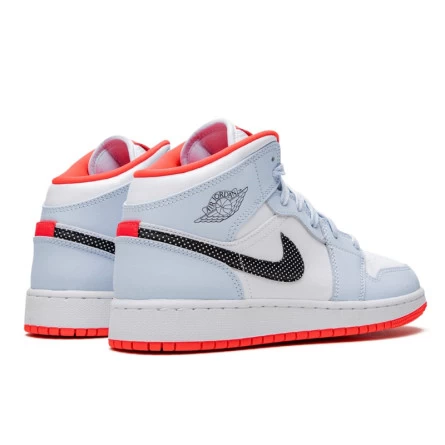 Air Jordan 1 Mid Half Blue Polka Dot Swoosh 5 Air Jordan 1 Mid Half Blue Polka Dot Swoosh – Image 3