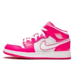 Air Jordan 1 Mid Hyper Pink White
