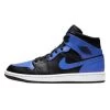 Air Jordan 1 Mid Black Royal Tumbled Leather 1 Air Jordan 1 Mid Black Royal Tumbled Leather -Urban Sneaker Soldes air jordan 1 mid hyper royal