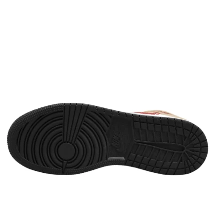 Air Jordan 1 Mid Light Curry Cardinal 5 Air Jordan 1 Mid Light Curry Cardinal – Image 3