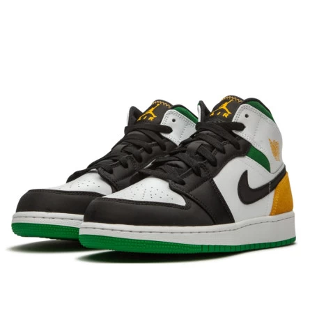 Air Jordan 1 Mid Oakland Laser Orange Lucky Green 4 Air Jordan 1 Mid Oakland Laser Orange Lucky Green – Image 2