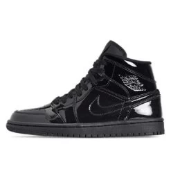 Air Jordan 1 Mid SE Triple Black Patent