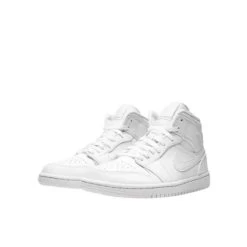 Air Jordan 1 Mid Triple White Enfant Et Bébé -Urban Sneaker Soldes air jordan 1 mid triple white 1
