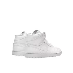 Air Jordan 1 Mid Triple White Enfant Et Bébé -Urban Sneaker Soldes air jordan 1 mid triple white 2
