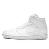 Air Jordan 1 Mid Triple White Patent Swoosh -Urban Sneaker Soldes air jordan 1 mid triple white patent swoosh