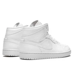 Air Jordan 1 Mid Triple White Patent Swoosh 10 Air Jordan 1 Mid Triple White Patent Swoosh -Urban Sneaker Soldes air jordan 1 mid triple white patent swoosh 2