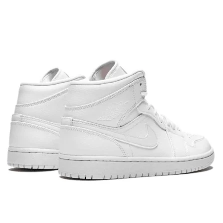 Air Jordan 1 Mid Triple White Patent Swoosh 5 Air Jordan 1 Mid Triple White Patent Swoosh – Image 3