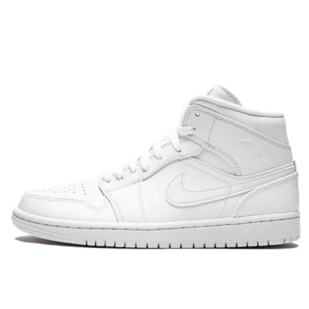 Air Jordan 1 Mid Triple White Patent Swoosh 3 Air Jordan 1 Mid Triple White Patent Swoosh