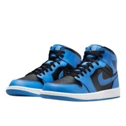 Air Jordan 1 Mid University Blue Black 6 Air Jordan 1 Mid University Blue Black -Urban Sneaker Soldes air jordan 1 mid university blue black 1