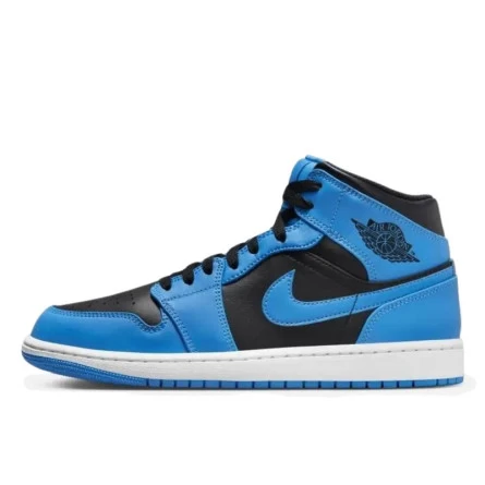 Air Jordan 1 Mid University Blue Black 3 Air Jordan 1 Mid University Blue Black