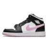 Air Jordan 1 Mid White Black Light Arctic Pink -Urban Sneaker Soldes air jordan 1 mid white black light arctic pink