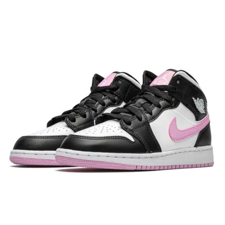Air Jordan 1 Mid White Black Light Arctic Pink 4 Air Jordan 1 Mid White Black Light Arctic Pink – Image 2