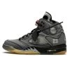Off-White Air Jordan 5 Retro Black -Urban Sneaker Soldes air jordan 5 retro off white black