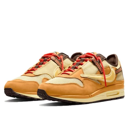 Nike Air Max 1 Travis Scott Cactus Jack Wheat Lemon Drop 4 Nike Air Max 1 Travis Scott Cactus Jack Wheat Lemon Drop – Image 2