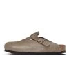 Birkenstock Boston Soft Footbed Suede Taupe -Urban Sneaker Soldes birkenstock boston soft footbed suede taupe