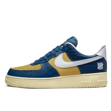 Nike Air Force 1 Low SP Undefeated 5 On It Blue Yellow Croc 3 Nike Air Force 1 Low SP Undefeated 5 On It Blue Yellow Croc