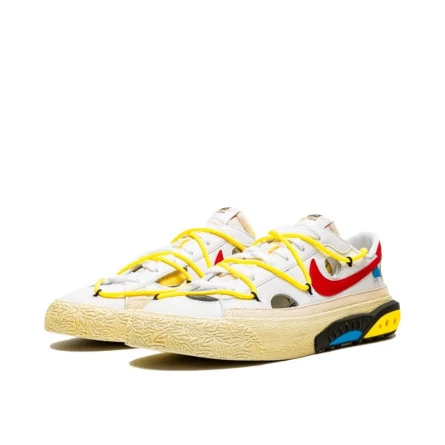 Nike Blazer Low Off-White University Red 4 Nike Blazer Low Off-White University Red – Image 2