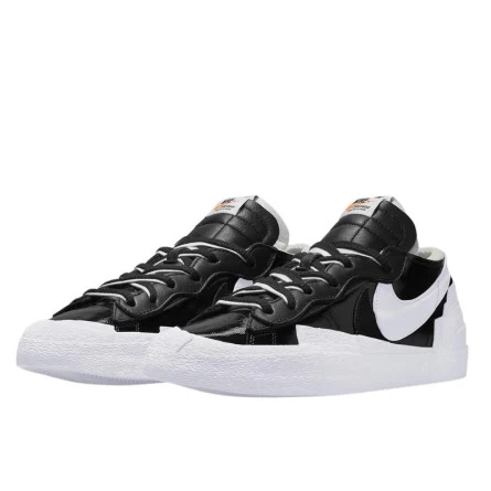 Nike Blazer Low Sacai Black Patent Leather 4 Nike Blazer Low Sacai Black Patent Leather – Image 2