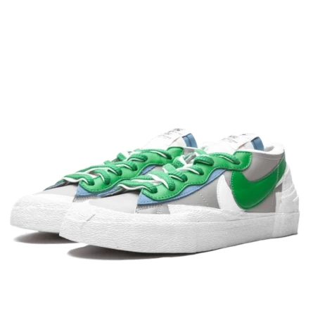 Nike Blazer Low Sacai Medium Grey Classic Green 4 Nike Blazer Low Sacai Medium Grey Classic Green – Image 2