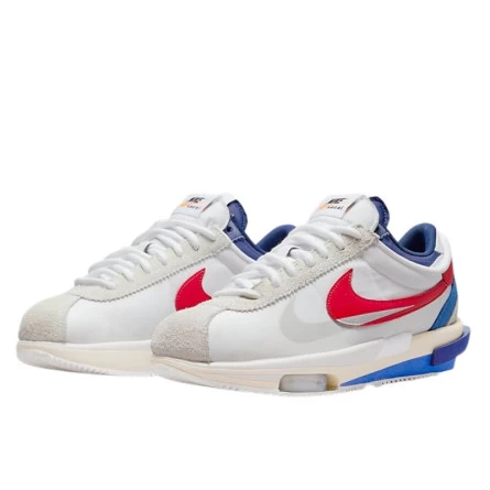 Nike Cortez 4.0 Sacai White University Red Blue 4 Nike Cortez 4.0 Sacai White University Red Blue – Image 2