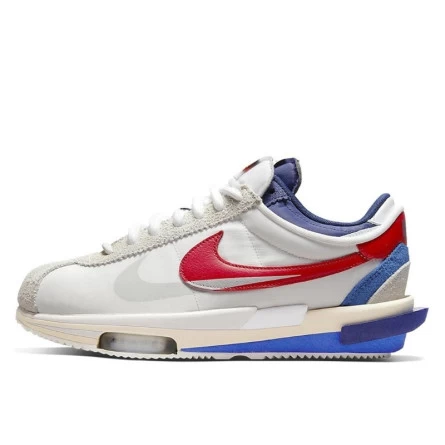 Nike Cortez 4.0 Sacai White University Red Blue 3 Nike Cortez 4.0 Sacai White University Red Blue