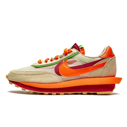 Nike LD Waffle Sacai Clot Net Orange Blaze 3 Nike LD Waffle Sacai Clot Net Orange Blaze
