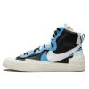 Nike Sacai Blazer High White Black Legend Blue -Urban Sneaker Soldes nike sacai blazer high white black legend blue