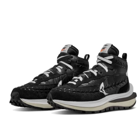 Nike Vaporwaffle Sacai Jean Paul Gaultier Black White 4 Nike Vaporwaffle Sacai Jean Paul Gaultier Black White – Image 2