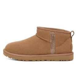 UGG Classic Ultra Mini Bling Chestnut